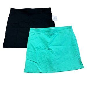 CORAL BAY Bundle 2 Women's Sz 16 P Skorts Golf, Tennis,UPF 50 NWT